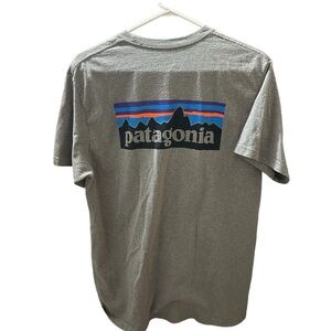 Patagonia Men’s P-6 Logo T-shirt Size Large Color Grey